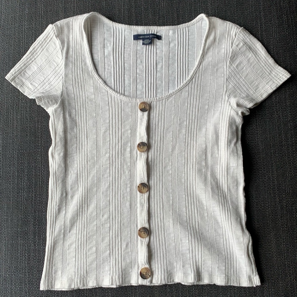 AMERICAN EAGLE OUTFITTERS | Ribbed Crop Top